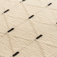 Tapis design grille minimaliste le plus vendu, tapis moderne beige et noir à pois, grand tapis à poils courts pour salon et chambre
