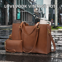 Sac fourre-tout pour ordinateur portable en cuir PU vintage tendance, personnalisable par le fabricant MAY ZOO, fermeture éclair, imperméable, pour femme, vente chaude