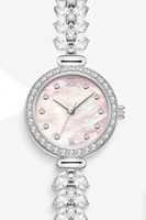 Montre à quartz pour femme, classique, de luxe, avec un ensemble de diamants, cadran rond, étanche, vente en gros OEM populaire