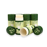 Tube de baume à lèvres push up biodégradable personnalisé contenants en tube de papier d'emballage en bâton de baume solaire