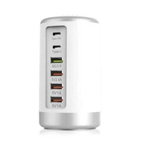 Station de charge USB multiple Prise de charge de bureau avec adaptateur EU US UK Téléphones Android Ordinateurs portables Écouteurs compatibles Montres