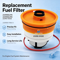 Filter Bahan Bakar Efisiensi Tinggi 233900L070 233900L090 23390-51030 Pengganti untuk Kendaraan Bermesin Diesel