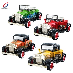 Chengji 1:36, modelo de coche de aleación, juguetes, coches de juguete clásicos, luces geniales Retro, música, modelo fundido a presión, coche de juguete, puerta abierta de Metal, tirar hacia atrás - Product Image 1