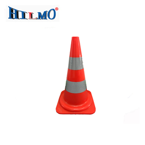 Reflective High Intense Reflective Orange PVC Flexible Elastic Warning Safety Road Traffic <strong>Cone</strong> 50CM Height - Product Image 5