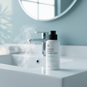 V21 Polvo Enzimático Esencial 90g Limpiador Facial Suave Hidratante Exfoliante Refrescante Iluminador - Product Image 1
