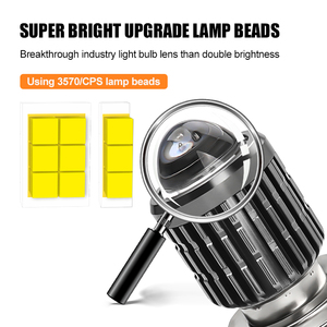 LED Nebel Fahr lichter Motorrad 3000k 6000k Roller Projektor Linse Nebels chein werfer LED Hi <span class=keywords><strong>Lo</strong></span> Beam Motorrad Scheinwerfer Ba20d H4 - Product Image 5
