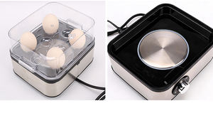 Cuiseur à œufs électrique intelligent et compact, double couche, automatique, silencieux, écologique et économe en énergie, pour 8 œufs à cuisson rapide - Product Image 6