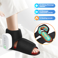 Phenitech – Botte de massage chauffante sans fil pour cheville, avec coussin d'air rechargeable par USB et compression d'air pour les pieds
