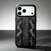 Étui en cuir de haute qualité R9 pour iPhone 17/18 Pro Max – Coque arrière personnalisée en cuir pour téléphone