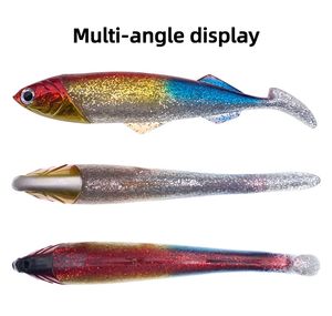 Offre Spéciale 26cm 33cm PVC haute qualité équipement de pêche à la traîne en haute mer tête de plomb gros leurre de poisson souple - Product Image 6