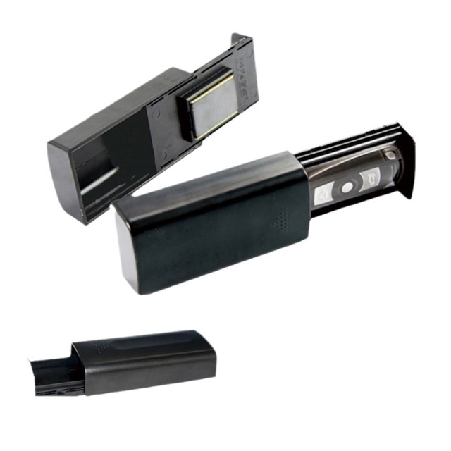 Black Grey Magnetic Car Key Storage Case Outdoor Secert Stash Home Office Safe Diversion Hidden Valuables