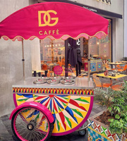 Nouveau chariot mobile Yicheng en acier, moderne et compact, pour snacks de rue, mini-glaces pilées, chariot de restauration, camionnette, remorque - En promotion