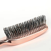 Vente directe usine Peigne électroplaqué antistatique pour le soin du cuir chevelu, usage en salon de coiffure et à domicile, pour cheveux humides et secs