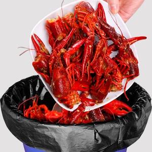 Bolsas de Basura Negras Desechables para el Hogar, Ecológicas, Biodegradables, de Polietileno, con Asas, en Rollo, al por Mayor - Product Image 5