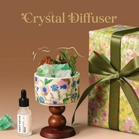 Nouvelle Série Florale : Coffret Cadeau de Pierres Aromatiques en Cristal Premium, Emballage Élégant pour Usage Domestique, Hôtelier et Cadeaux de Fêtes