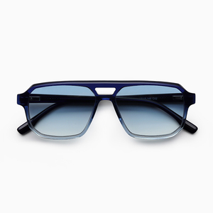 Nueva llegada de la marca de moda de doble puente gafas de sol cómodas gris con acetato rojo naranja gafas de montura para hombres y mujeres - Product Image 2