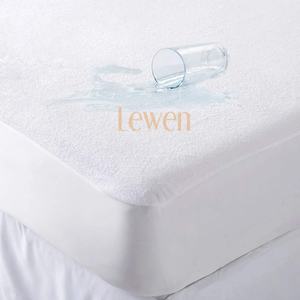 Cubrecolchón Impermeable de Felpa de Algodón Suave Premium, Lavable a Máquina, con Bolsillos Elásticos - Product Image 1