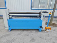 Machine de formage à rouleaux asymétrique manuelle ESR-1550x3.5 avec 3 rouleaux en acier haute résistance, mini-machine de roulage