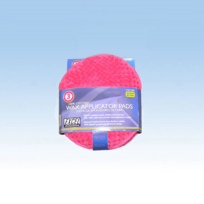 Microfiber car wax polish applicator car clean pad