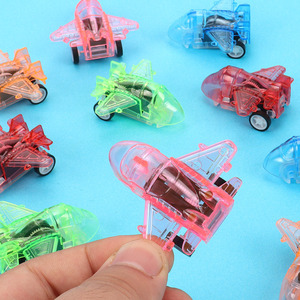 Transparent Pullback <b>Airplane</b> Mini Fighter Jet <b>Toy</b> Model For Kids Indoor Outdoor Play Ready To Go - Product Image 1