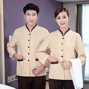 Uniformes personnalisés pour le personnel <span class=keywords><strong>de</strong></span> l'hôtel Vêtements <span class=keywords><strong>de</strong></span> <span class=keywords><strong>travail</strong></span> pour femmes <span class=keywords><strong>de</strong></span> <span class=keywords><strong>chambre</strong></span> et femmes <span class=keywords><strong>de</strong></span> <span class=keywords><strong>chambre</strong></span> avec logo brodé Uniformes pour le personnel d'entretien ménager - Product Image 6
