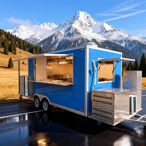 Camion de restauration rapide commercial personnalisable, vélo, hot-dog, poulet rôti, shawarma, barbecue, remorque alimentaire de luxe avec salles de bain - Product Image 3