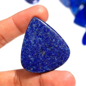 Wholesale Natural Lapis Lazuli Cabochon Gemstone | Deep Royal Blue Polished Loose <b>Stone</b> for Jewelry Making Wholesale price - Product Image 1