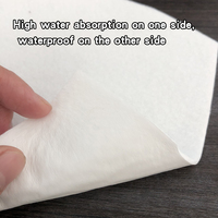 Feutre non tissé aiguilleté avec absorption d'eau d'un côté et imperméabilisation occultante de l'autre pour la confection de sacs textiles de maison