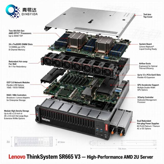 Brand New FusionServer 1288H V6/V7 Rack Server 8 2.5 Inch Drive GPU Dedicated Virtualization Computer SSD Network Device