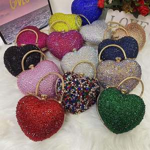 Handgefertigte Diamant-Clutch-Taschen Damen Kristall-Tiermotiv-Handtasche Abend-Party-Balltasche mit Strasssteinen Umhängetasche - Product Image 4