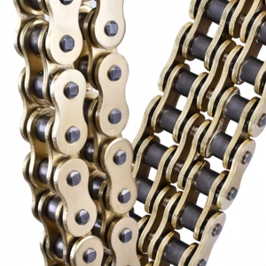 Chaîne dorée pour moto 420 428 428H 520 - Product Image 6