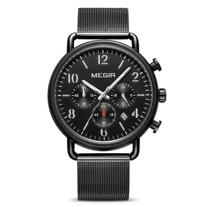 Reloj Inteligente Megir 2158 para <span class=keywords><strong>Hombre</strong></span>, Cronógrafo, Luminoso, con Calendario, Cuarzo, Esfera Redonda Grande, Precio de Fábrica al por Mayor - Product Image 2