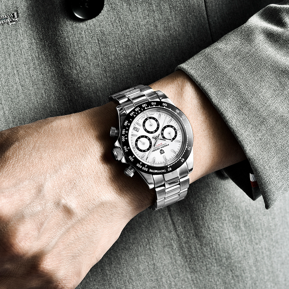 パガーニデザイン1644高級ゴールドマンクォーツ時計専用ステンレス