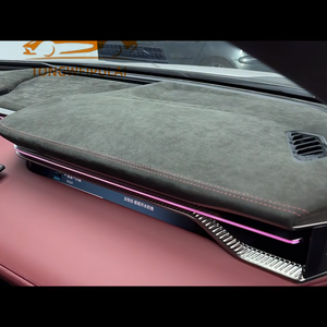 เบาะรองศีรษะในรถยนต์หนังกลับแบบสองด้าน ซีรีส์กำมะหยี่ พร้อมผ้าถักด้านหลัง ทนต่อการขัดถู ผลิตจากผ้าใยละเอียดพิเศษ - Product Image 5