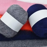 Zweifädiges Mittelfeines Wollmischgarn 20 Farboptionen Handgestrickte Langhaar-Mütze Schal Mantel Gefärbtes Muster OE Hohe Festigkeit