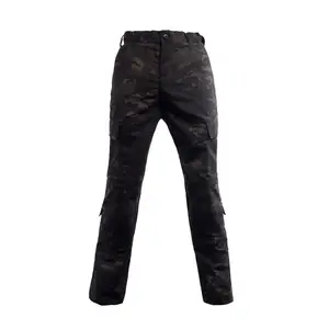 Fronter-ropa de camuflaje negra, pantalones Ripstop ACU, camisas y pantalones transpirables, uniformes