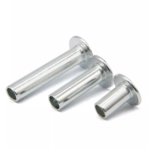Fabrication GB873 Rivet demi-creux en acier au carbone zingué M2.5 X 3mm 5mm Rivet semi-tubulaire industriel à tête bombée - Product Image 2
