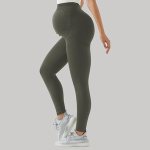 Mallas de Yoga para mujer, soporte abdominal, pantalones de yoga para mujeres embarazadas, ropa exterior elástica para levantamiento de cadera, mallas deportivas de yoga - Product Image 5