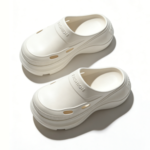 Zapatos de Mujer con Diseño de Plataforma a la Moda y Logotipo Personalizado, <span class=keywords><strong>Zuecos</strong></span> de EVA con Suela Gruesa, Sandalias de Jardín con Correa Ajustable - Product Image 2