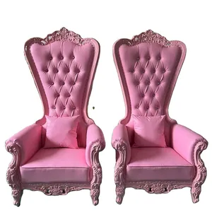 Sedie per pedicure da sposa regina rosa doppio divanetto per sedia da sposa e sposo sedie da trono re matrimonio rosa