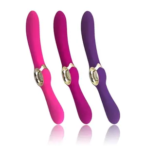 Vibrador duplo 8 velocidades 32cm, novidade, motor duplo, 5 velocidades, handheld, feminino, brinquedos sexuais para casais lésbicas