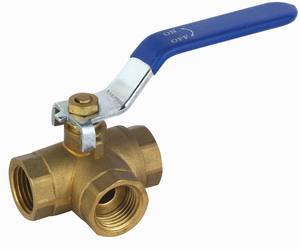 Bmag 1/2 "đến 1" nội bộ Threaded t loại L loại Bronze bóng van NPT Brass <span class=keywords><strong>3</strong></span> cách bóng van - Product Image 2