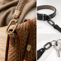 Nouvelle boucle ovale métallique à ressort, sécurisée et compacte, pour extension de sac à dos et fixation de porte-clés