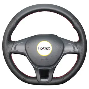 Housse de <span class=keywords><strong>volant</strong></span> pour Volkswagen VW Golf 7 Mk7 Nouvelle <span class=keywords><strong>Polo</strong></span> 2014-2017 Cuir Design Sport - Product Image 1