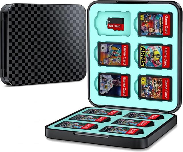 12 in 1 Game Cards Case Magnetic Closure for Nintendo Switch Shockproof Hard Shell Storage Box for NS 3DS 2DS/DS Lite/DSL Cases