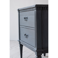 Poitrine maquillage printemps bleu en bois massif chambre à coucher commode blanc vintage ensembles