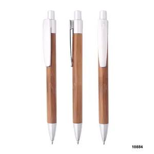 促销环保竹圆笔定制一次性自然竹笔