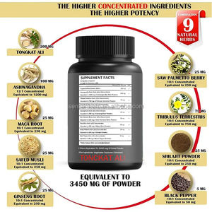 9 Capsule vegane 150 in 1 Capsule uomo forte estratto di Tongkat Ali Capsule - Product Image 2