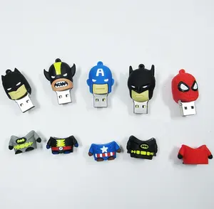 Customized Rubber 3D Cartoon Character Usb Stick Memory 8GB 16GB 32GB 64GB 128GB Usb Flash Drive Pen Drive Flash Disk Custom Usb