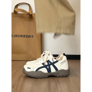 Nuevo Modelo Otoño 2026, Zapatillas Deportivas Casuales Transpirables, Versión de Cuero, Suela Gruesa, Multicolores, Agan De, para Mujer - Product Image 6